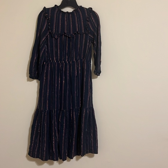 Anthropologie Midnight Ruffled midi dress women’s size S NWOT - Picture 7 of 16